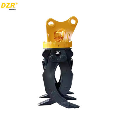 Durable Excavator Thumb Grab Rotating Excavator Grab Double Cylinders For 5-36 Ton Excavator